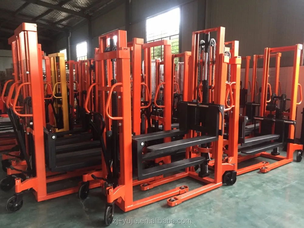 
1-2T Manual Hydraulic container reach Stacker / manual lifting equipment 