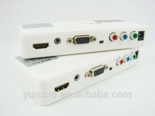 цвет vga+ypbpr для hdmi конвертер для hdtv