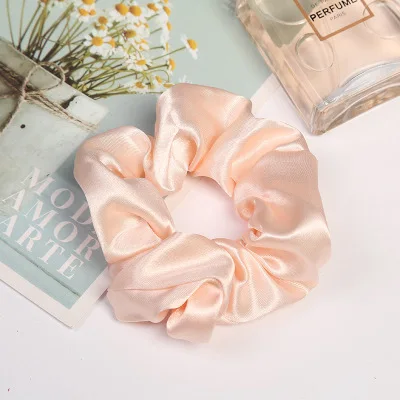 Модные женские Однотонные резинки для волос, милые элегантные резинки для волос, аксессуары для фиксации хвоста