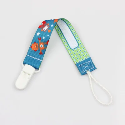Funny cute organic pacifier holder baby born  pacifier chain clip holder