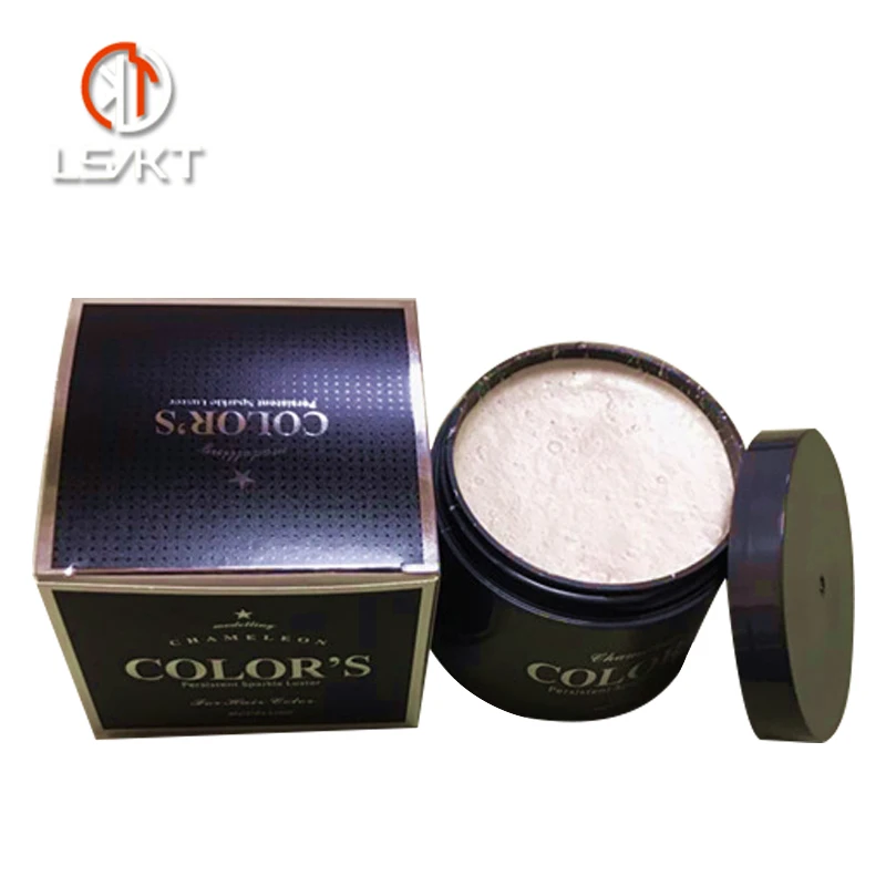 
Private label strong hold hair color wax with hair clay mix color salon strong hold water based vanilla pomade in 150g