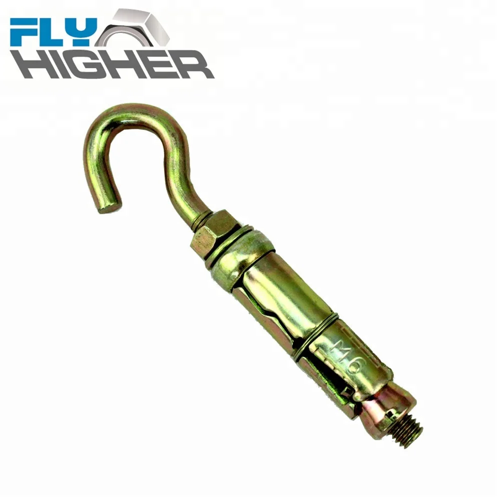 Metric J type anchor bolts heavy duty anchor with hook