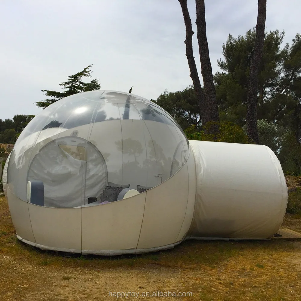 HI CE hot sale clear bubble room hotel outdoor lights inflatable tent bubble for camping or advertising