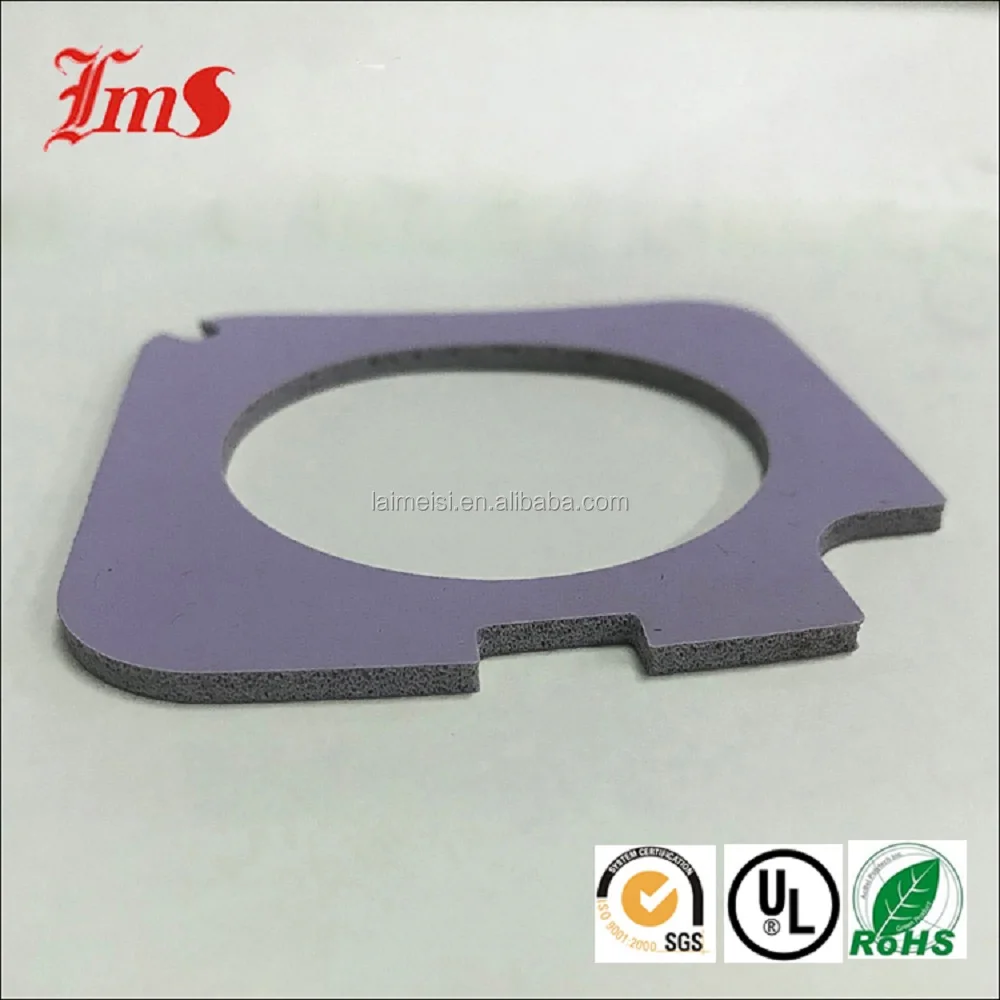 Custom Die Cut Colored Adhesive Silicone Rubber Round Foam Sponge Gasket