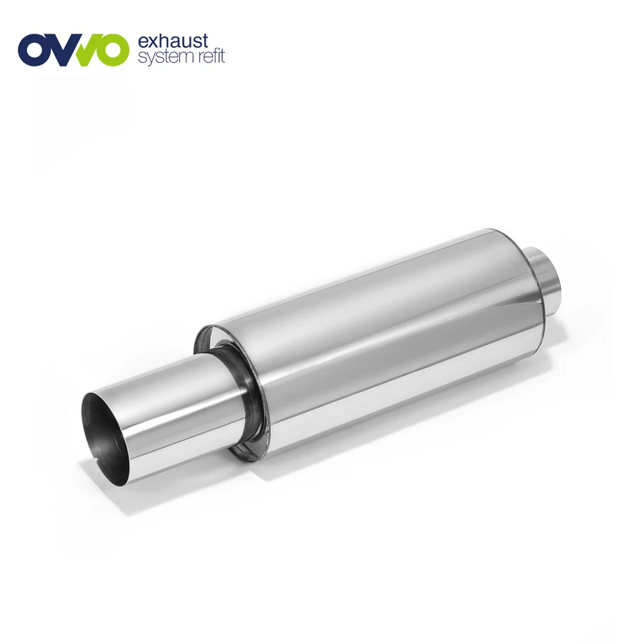 
Professional Burnt Blue 201/304 Varnish 63mm Electrical Exhaust Muffler Universal Car Motorcycle Muffler 