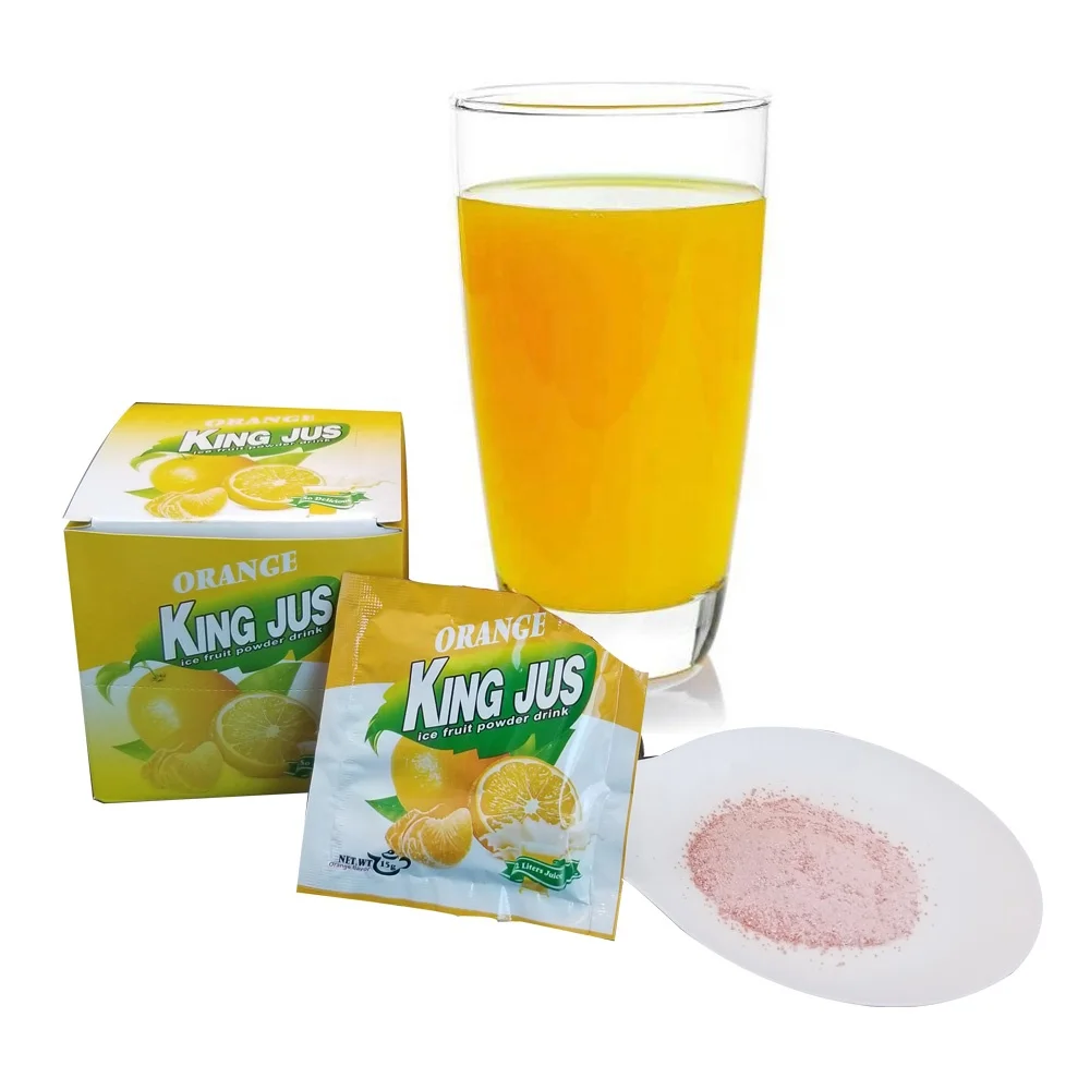 Instant orange lime juice powder pop jus drink