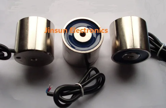 20kgs force JSP-3022 flat Electromagnet, 24V DC electromgnets, round electromagnet