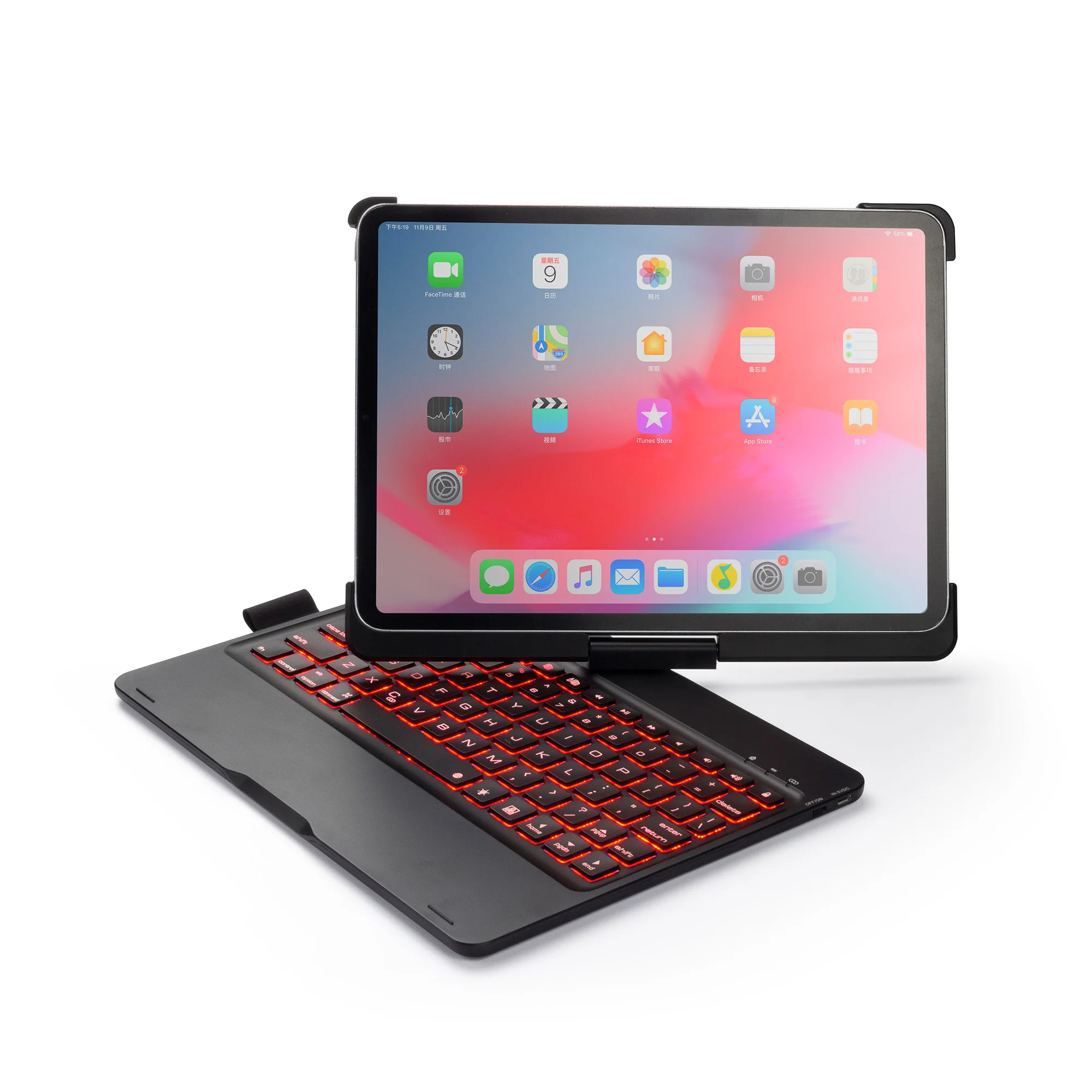 Wireless Keyboard Case for iPad Pro 11 2018 auto sleep Tablet Case for iPad Pro 11
