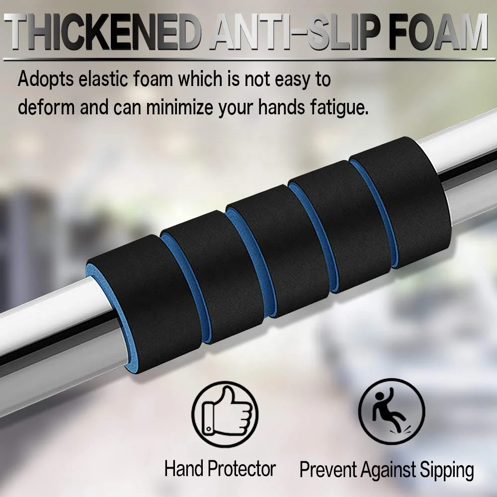 Wellshow Sport Pull up Bar, Door Exercise Bar without Screw Installation, Doorway Pull up Bar with Locking Mechanism Workout Bar