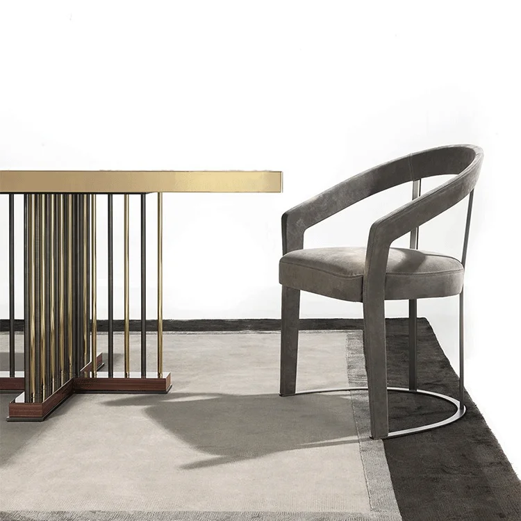 2019 Side table marble modern simle european dining table restaurant, hotel, apartment  from Shunde foshan furniture factory