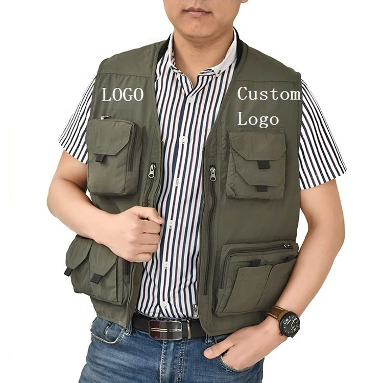 Uniform Streetwear vest photographer men vests work wear waistcoat
