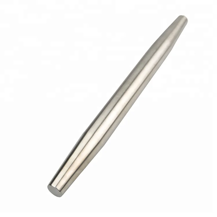 
China price 304 baking flour stainless steel rolling pin 