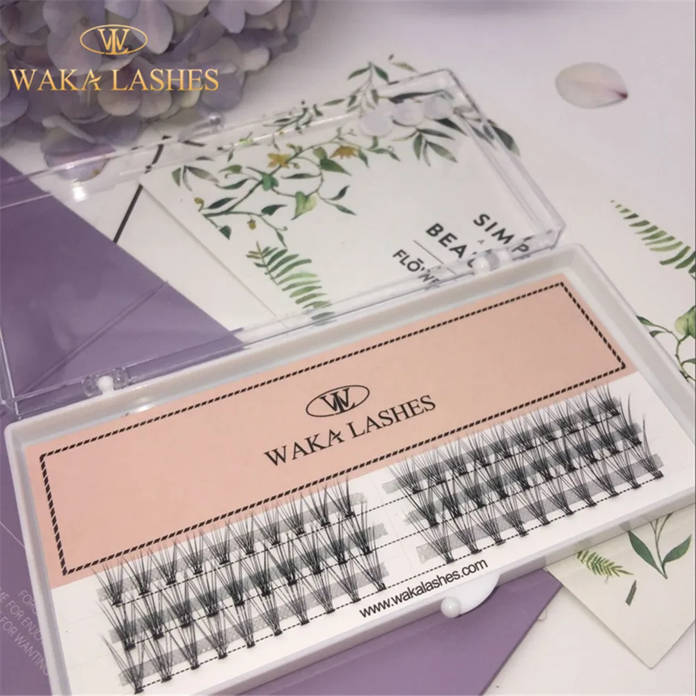 Slim curling knot free eyelash flare under pre fan volume lashes