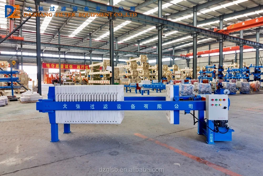 Automatic pp chamber membrane filter press machine for chemical industry