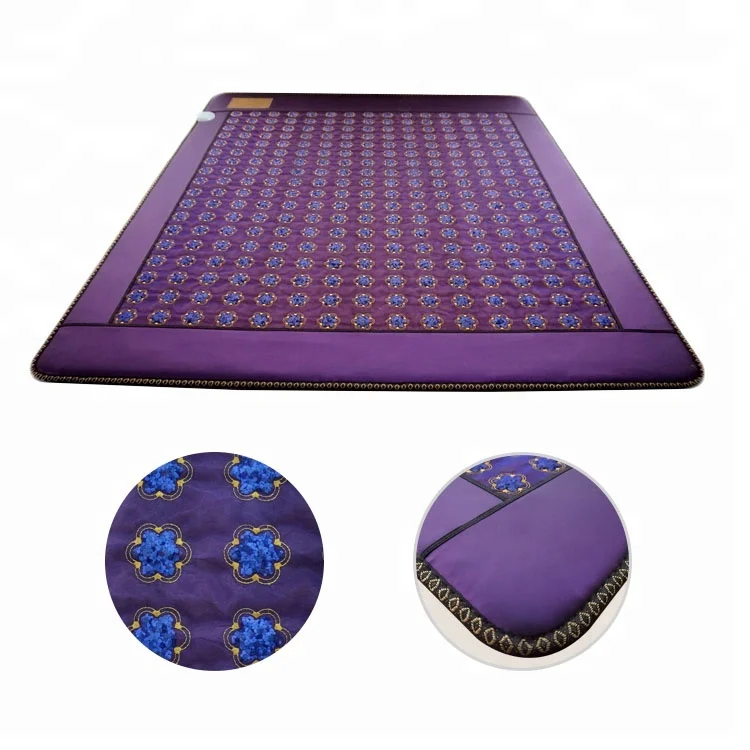 King size similar amethyst crystal heating mat