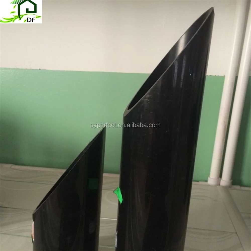 Black High Pressure UPVC Irrigation Large Diameter Pipe PVC