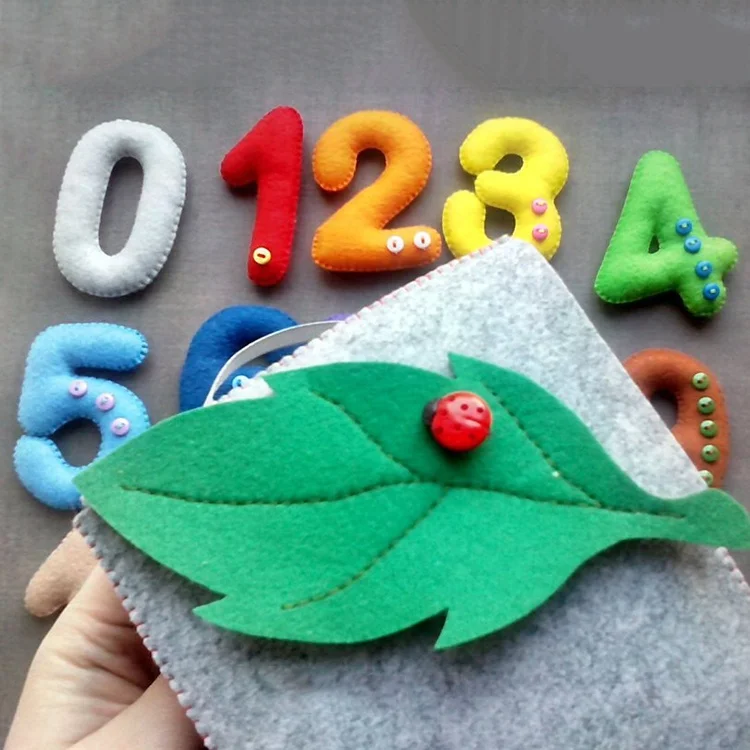 
Handmade made felt math learning toys with custom size 