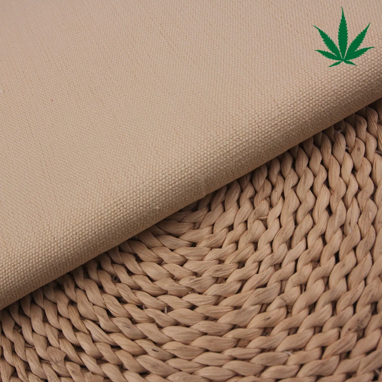 eco-friendly 100%  hemp fabric hemp natural hemp canvas for bag