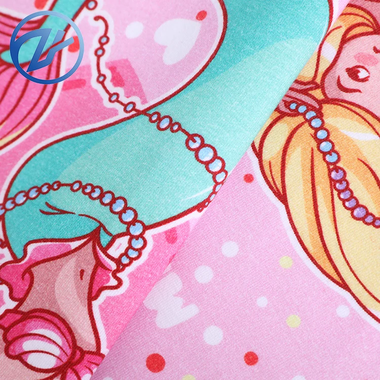 
Customized fabric 95 cotton 5 lycra 250gsm digital print fabric cut service 