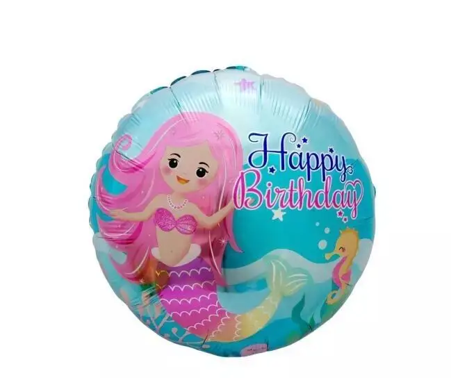 
Party Decoration Use Large Size Aluminium Mermaid Cartoon Foil Balloon For Girl 