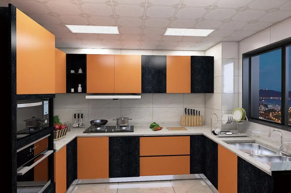 hot sale melamine kitchen cabinet designs for furniture cabinet made in China