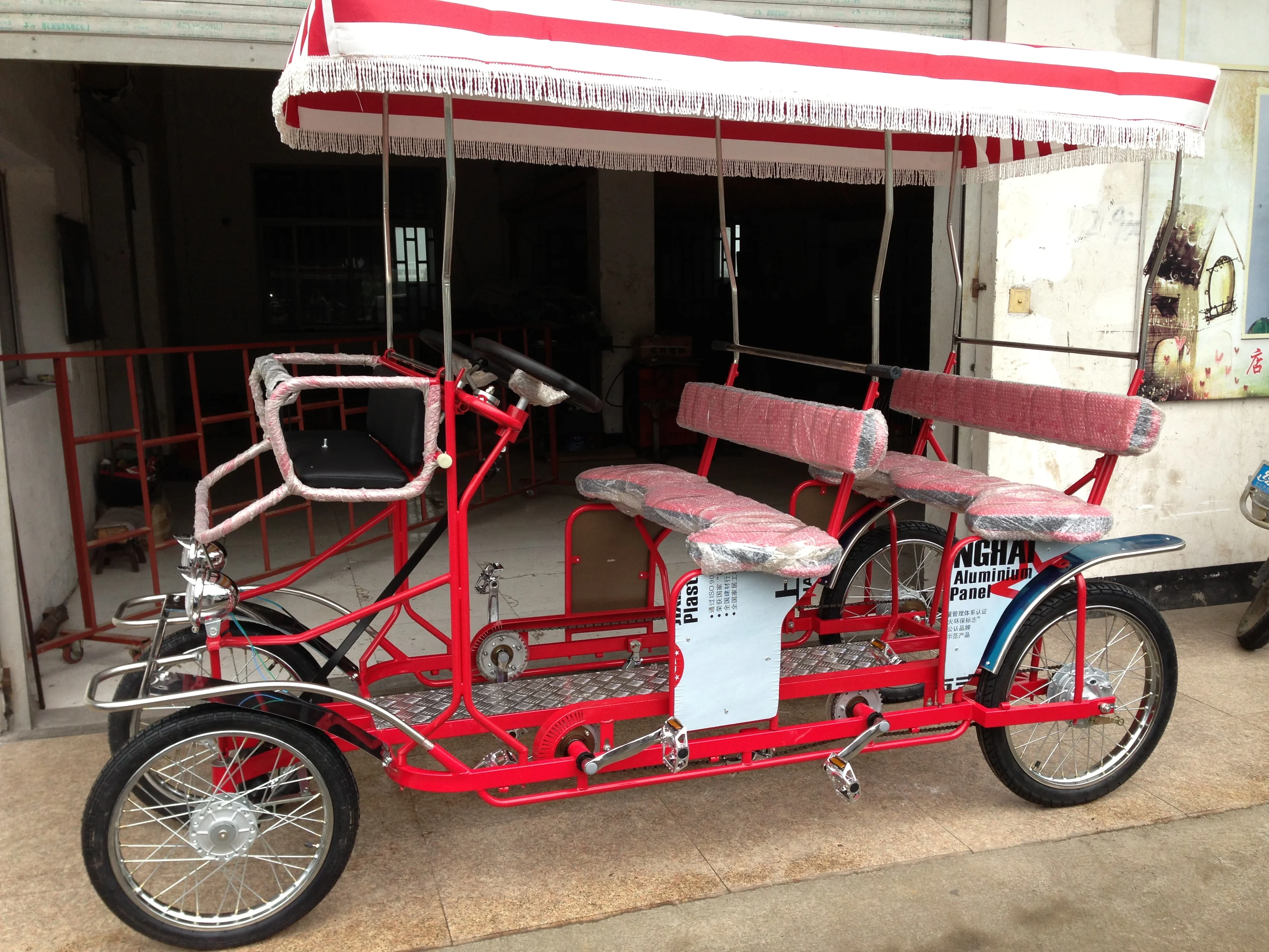 ELECTRIC 4 SEATER  BIKE WITH LED LIGHTS  surrey QUADRICYCLE