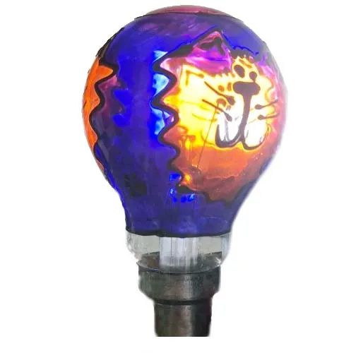 Hand Painted Light Bulb Psychedelic Assorted Design