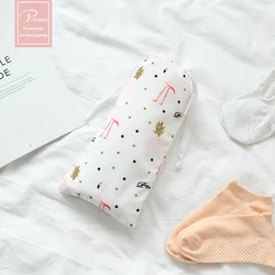 fashion zippper unisex Portable Waterproof Compression Polyester Travel Makeup Laundry 6 Pcs Packing Cubes