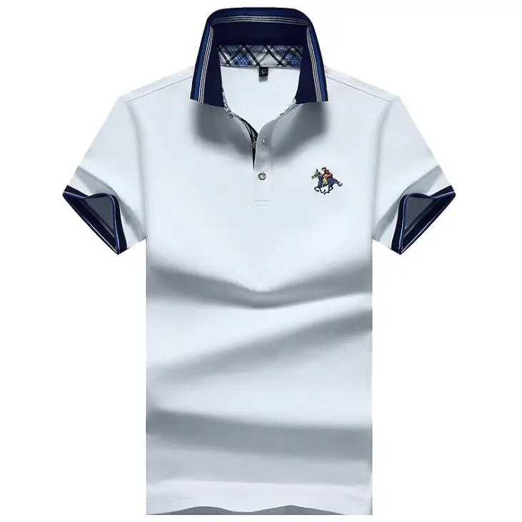 OEM grey solid color quality cotton polo t shirt polo 100%cotton sports t shirt designs cricket jersey with small embroidery