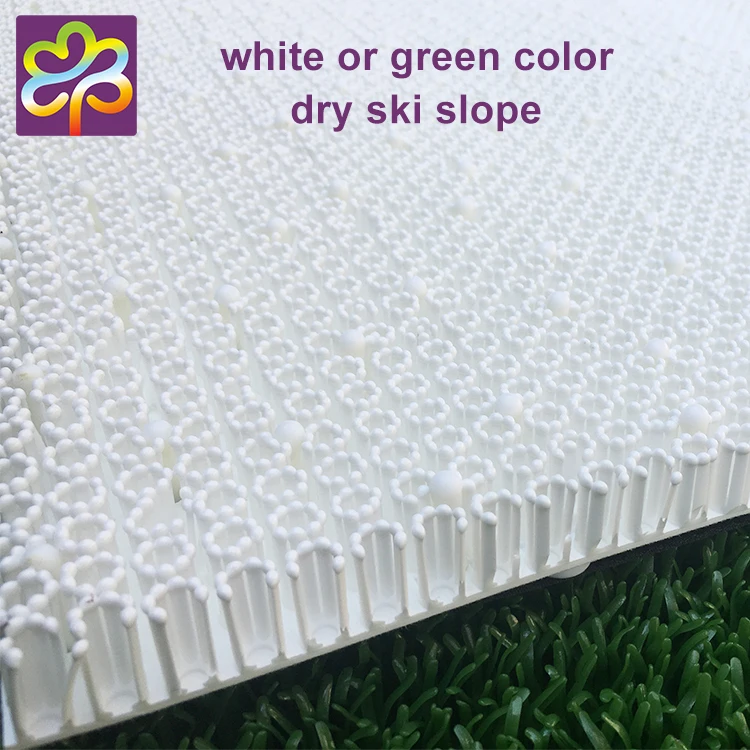 Indoor/outdoor training for winter snow sports artificial plastic dry ski slope skiing