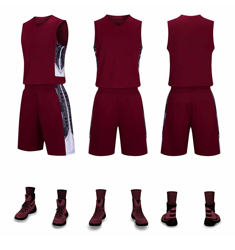 2022 High Quality Design Mesh Breathable Basketball Jersey Uniform Sets