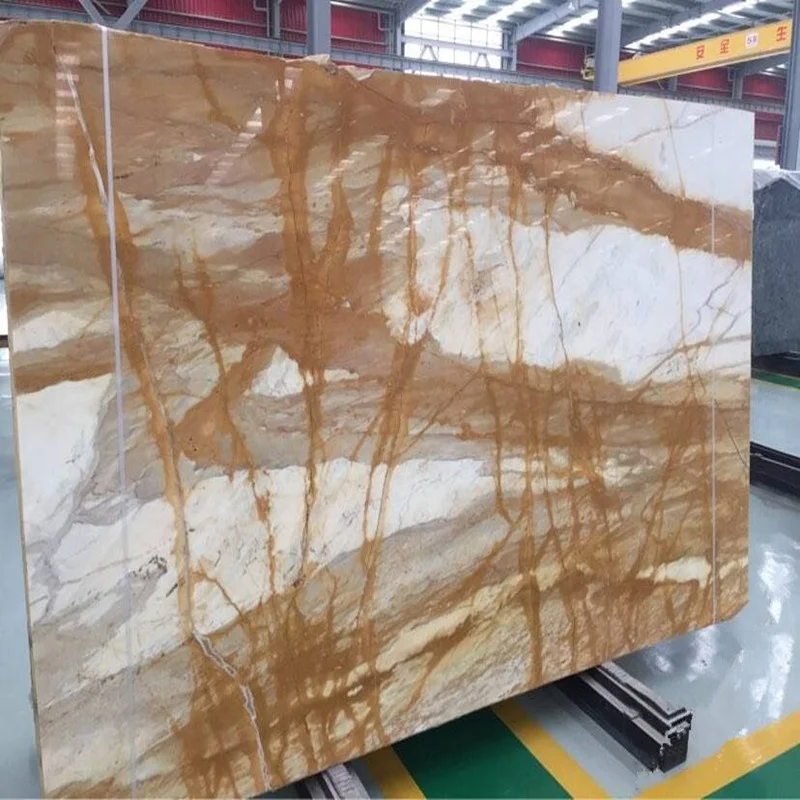 Yellow Siena gold marble price for slabs