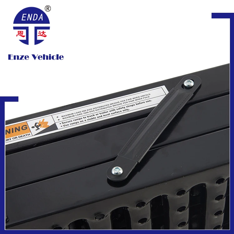 heavy duty lawnmower tri-folding vehicle mobile ATV truck trailer steel container portable loading car ramp