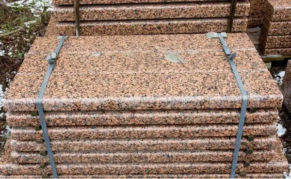 
Ukraine hammered polished monument stone natural cheap grey rose granite slab stone 