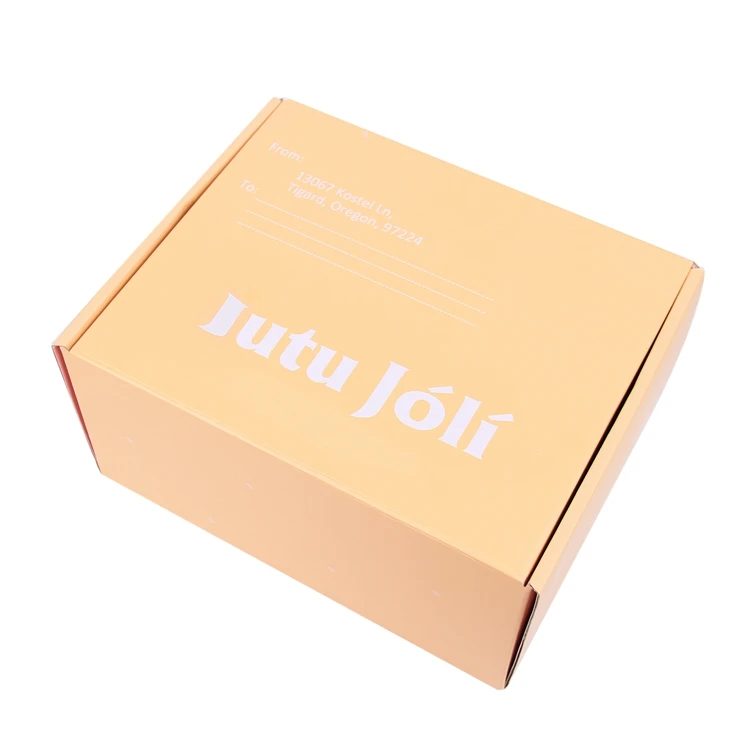 Customized corrugated paper packaging box and folding box for shoes and clothes