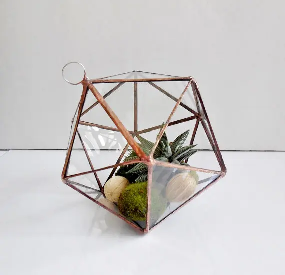 Hanging and Geometric Glass Terrarium Geometric Terrarium Without Glass Planter for Succulent Plant New Terrarium Vase