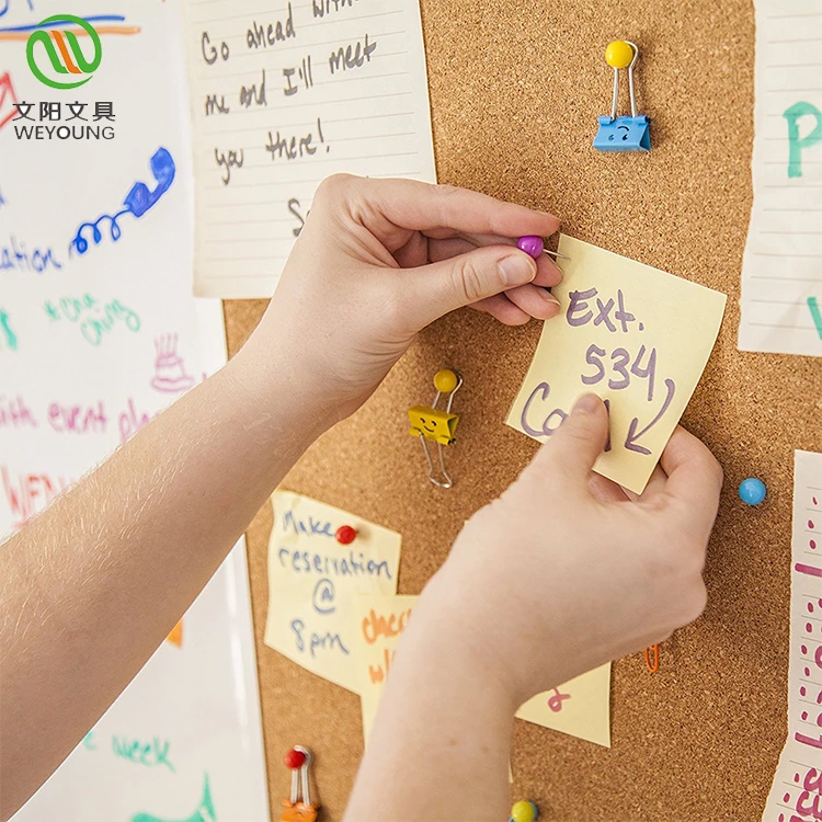 Portable Design Office Wall Mounted Decoration Soft Notice Board Cork Bulletin Board