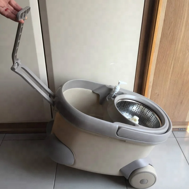 Professional walkable 360 flat spin .mop bucket in bulk