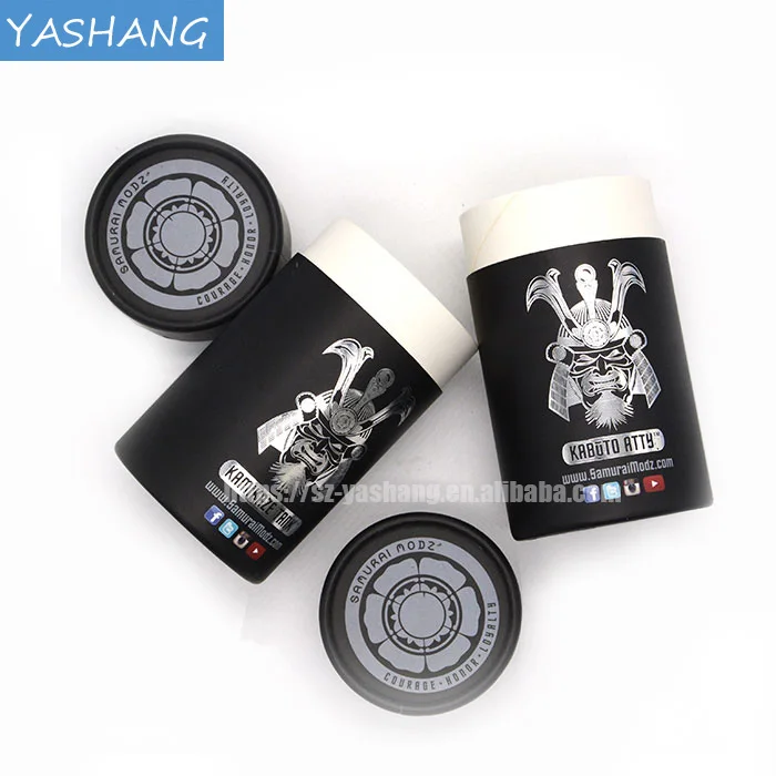 Matt black  round paper box printing paper round cylinder box,electronic products black gift box