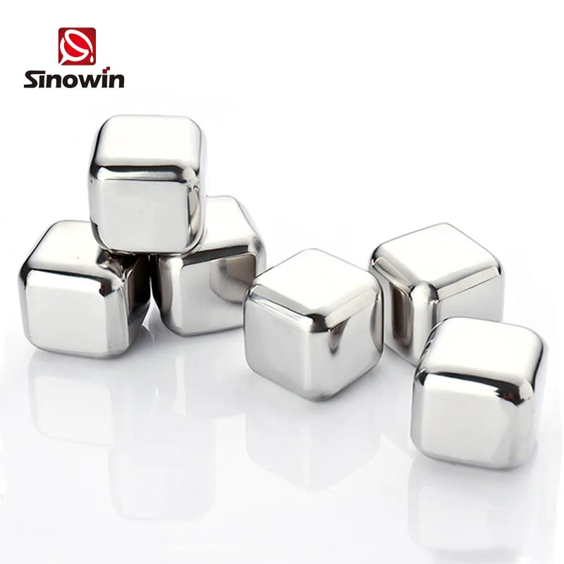 Нержавеющая сталь охлаждения шотландского виски камни с ice box