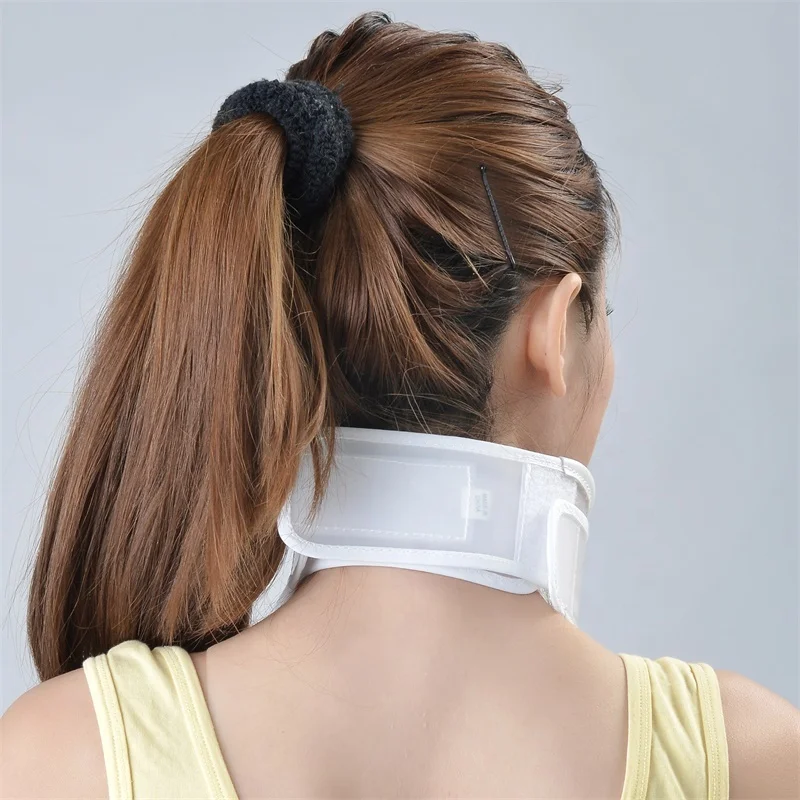 Plastic Neck Cervical Collar Hospital Cervical Neck Traction Device Orthopedics Relieve Neck Pain Medical Care White Class I