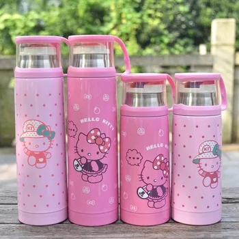 Cartoon double wall stainless steel insulated thermos vacuum flask for kid