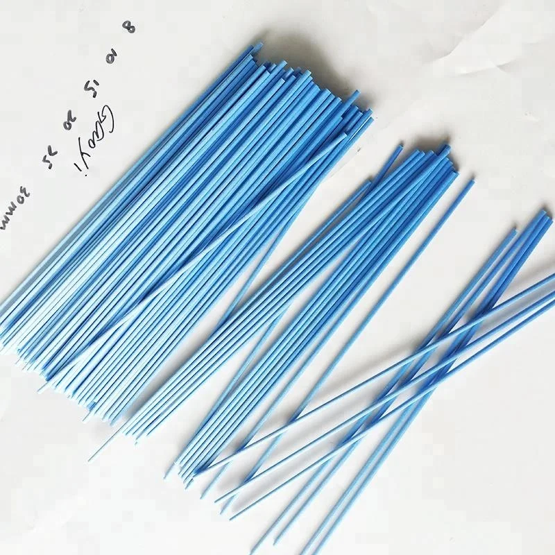 Popular customized size colorful  fibre sticks for reed diffuser