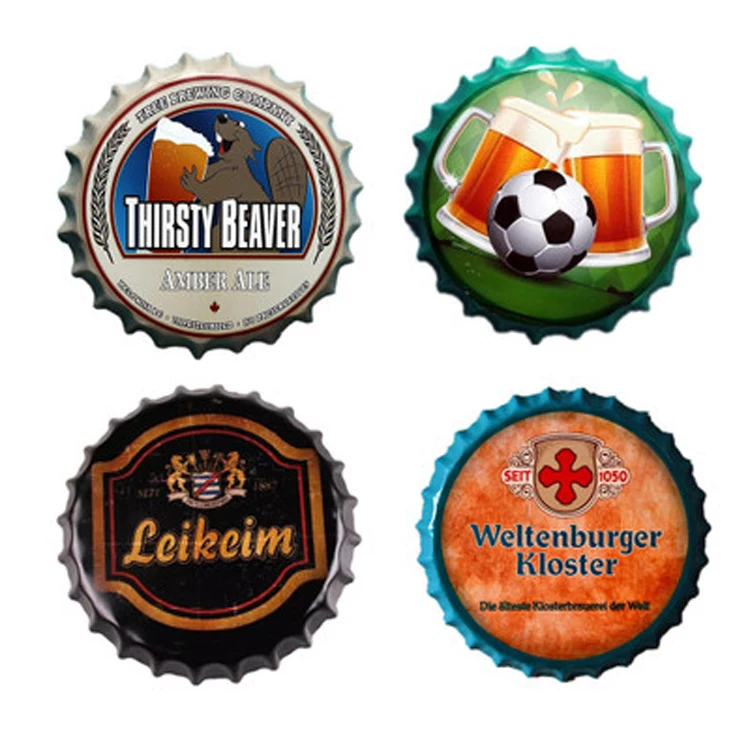 Customized Metal Tinplate Bottle Caps /Beer Bottle Caps for Wall Decoration