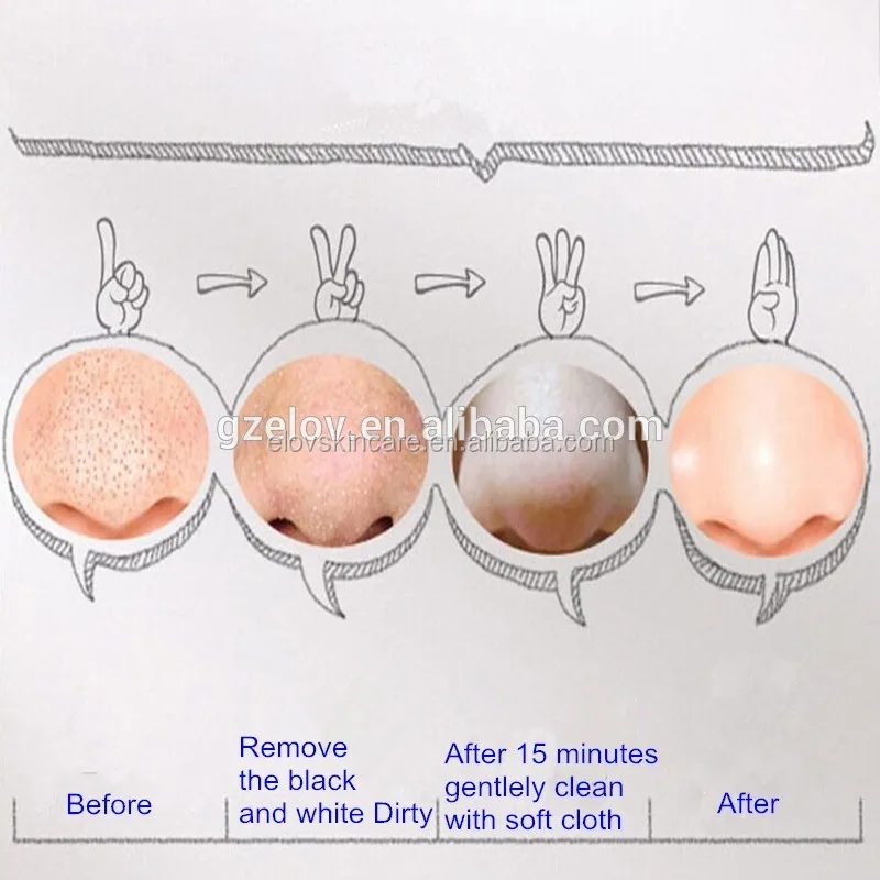 3 Steps Blackhead Removed Nose Strips/Refine Pores Nose Patch/Blackhead Suction Nose Mask