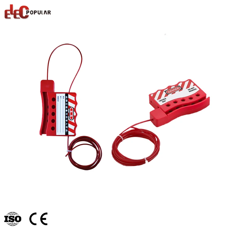 China Factory Industrial Safety Steel Insulation Cable Lockout Device