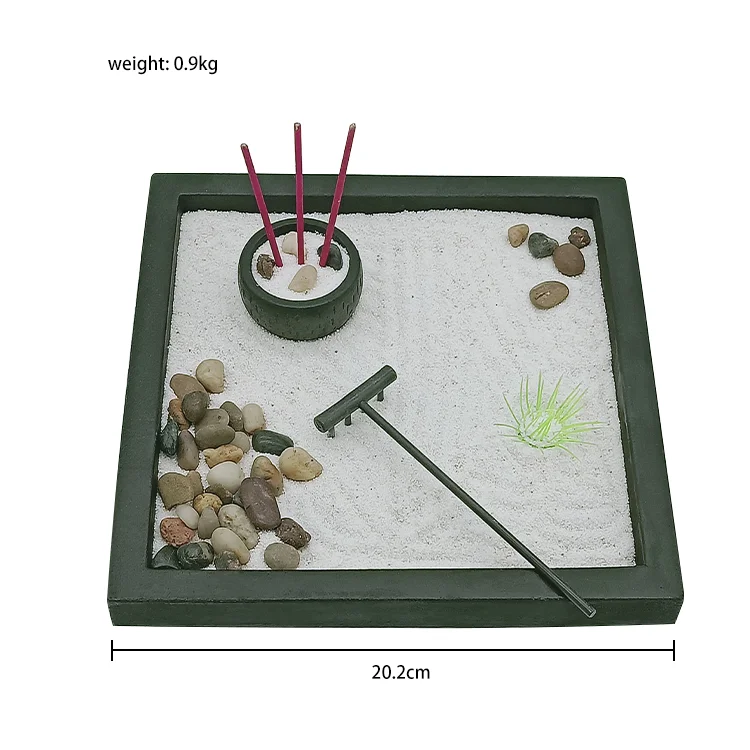 Wholesale  mini zen garden decorative decoration zen desktop zen garden
