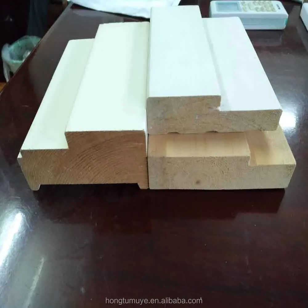 
Fashion style Primed Wood pine Door Jamb With Finger Joint Fir Door Frame 