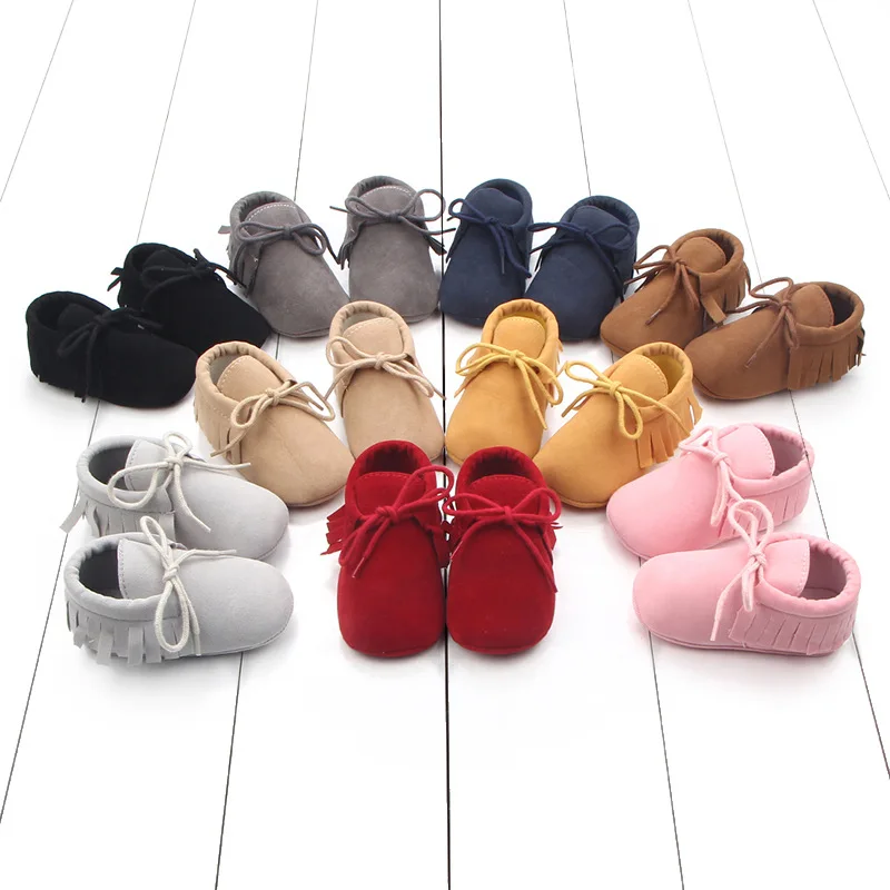  Классические Кожаные Туфли для малышей с мягкой подошвой