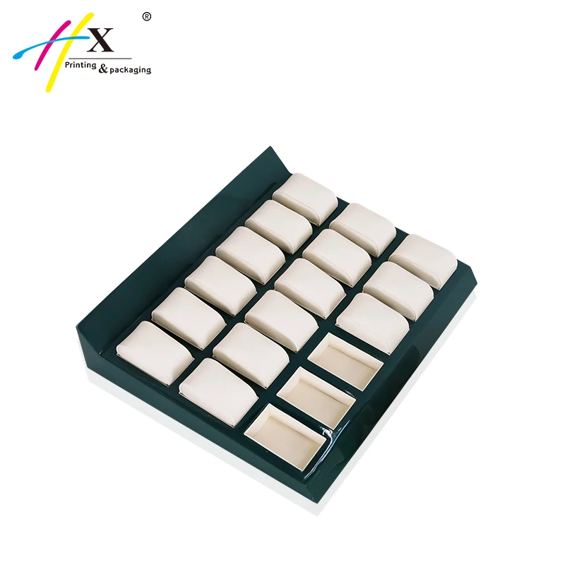 OEM hold 18 watches stand counter wooden watches display tray